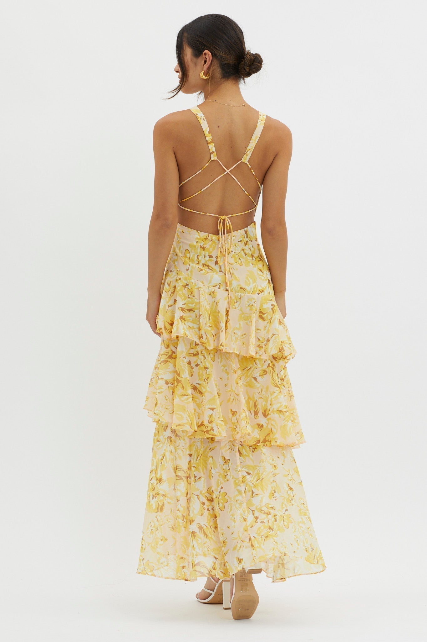 Ruffle Veda Midi Dress