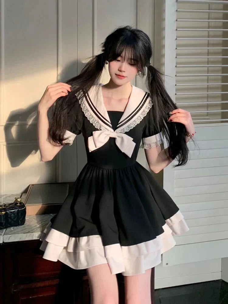Collar Sailor Mini Dress