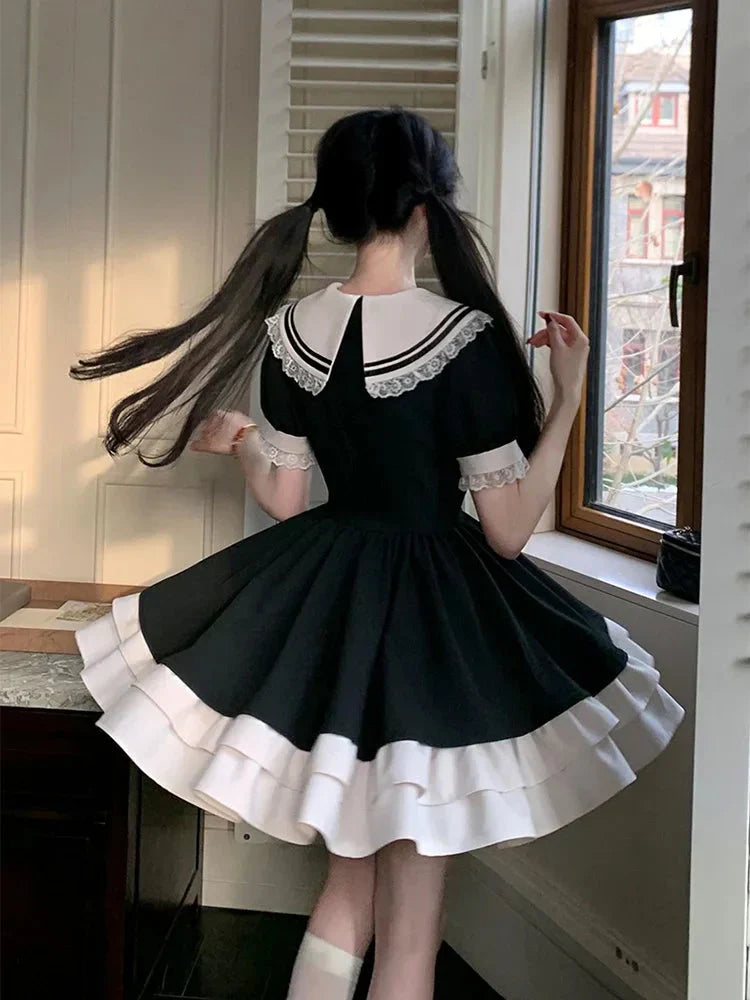 Collar Sailor Mini Dress