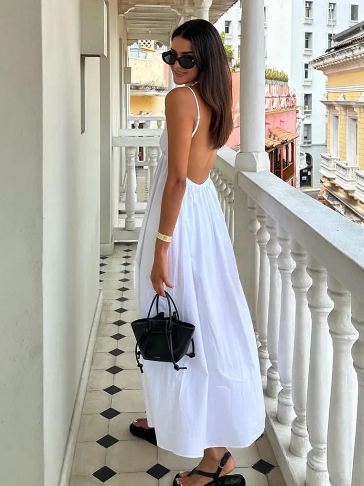 | Larissa White Holiday Midi Dress