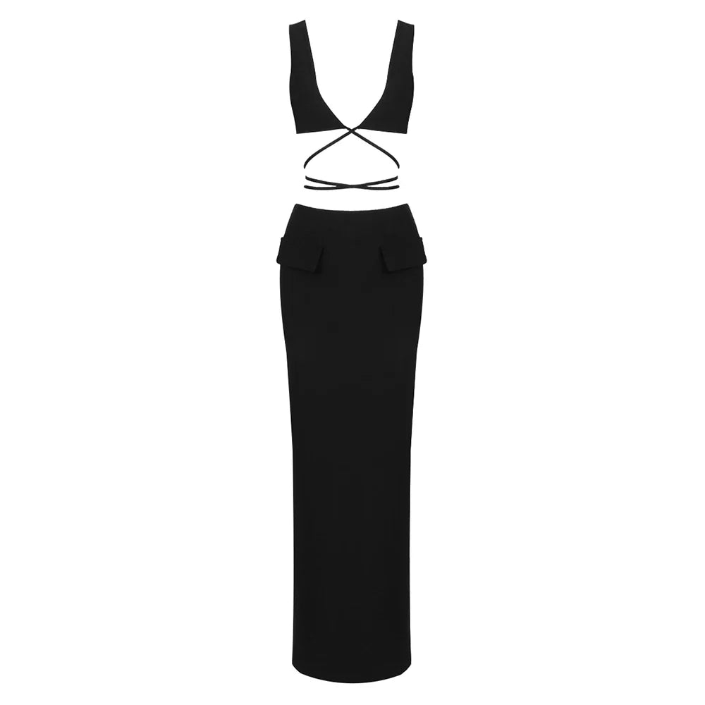 Defiantly Bold Maxi Evening Elegance