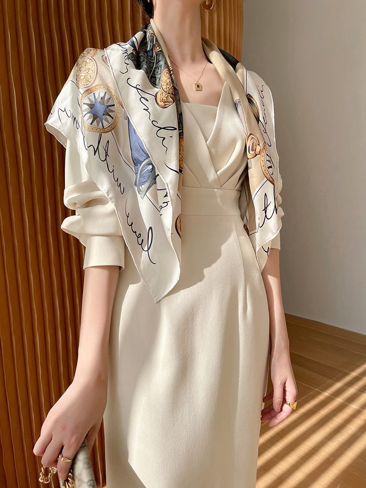 Long Sleeve Classic Fashion Chic Evening Vestido Female Birthday