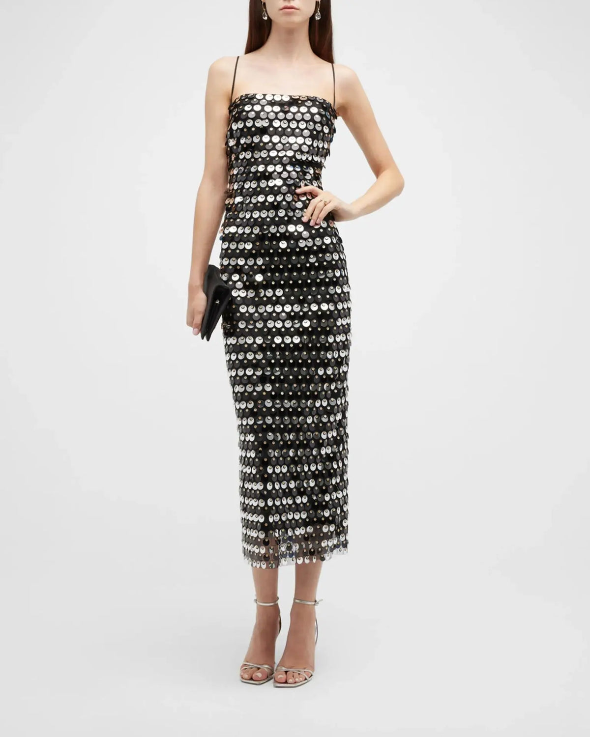 Girl Spicy Beaded Irregular Midi Dress