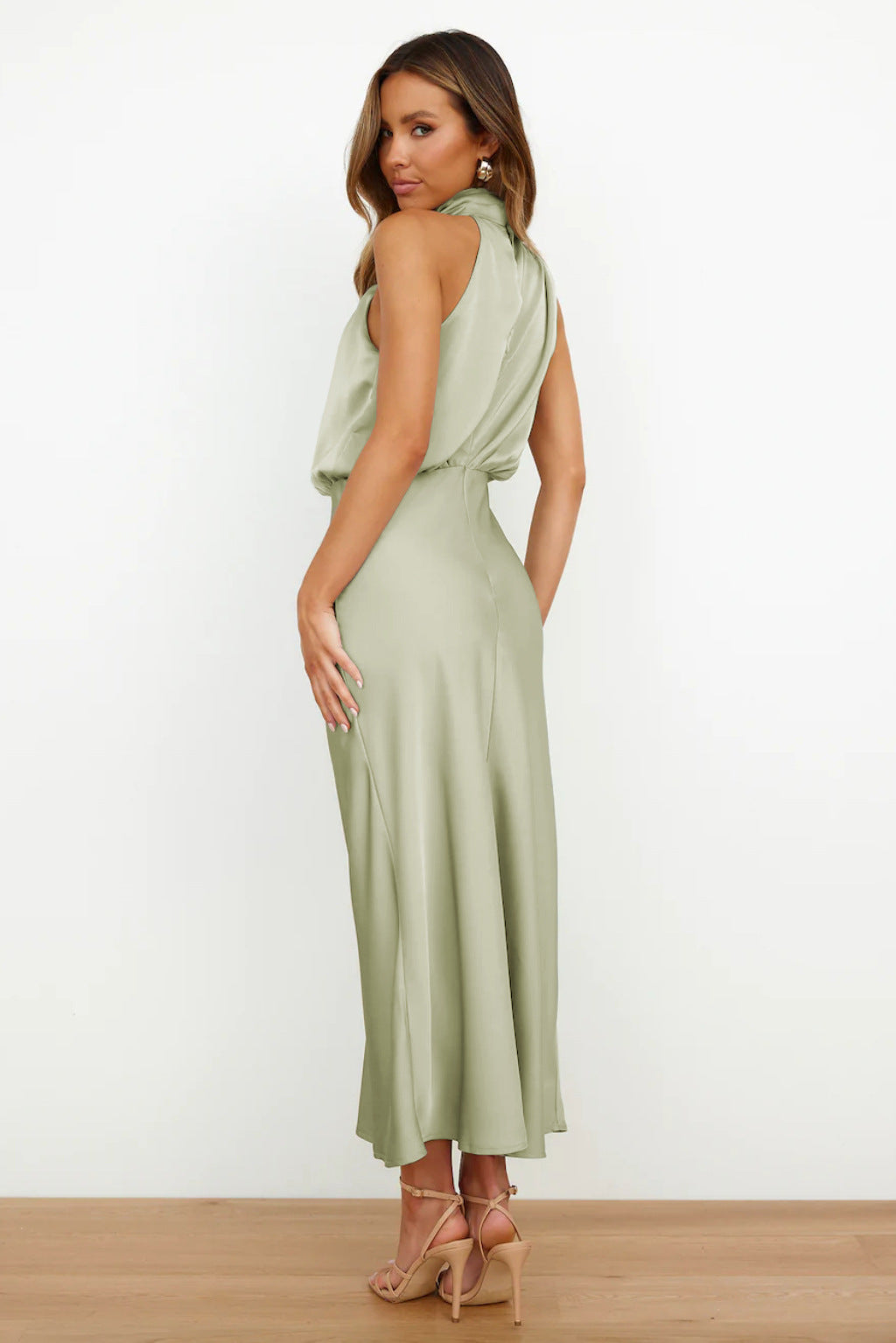 Sleeveless Off Shoulder Bodycon Graceful Maxi Dresses Wedding