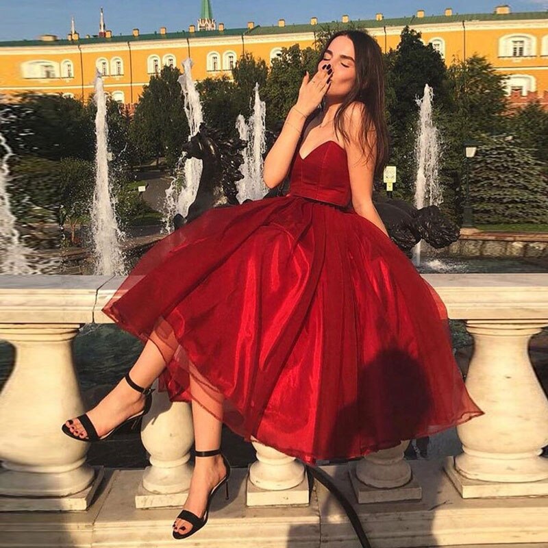 Kissnovaa - Simple Strapless Prom Dresses Formal Evening Dresses