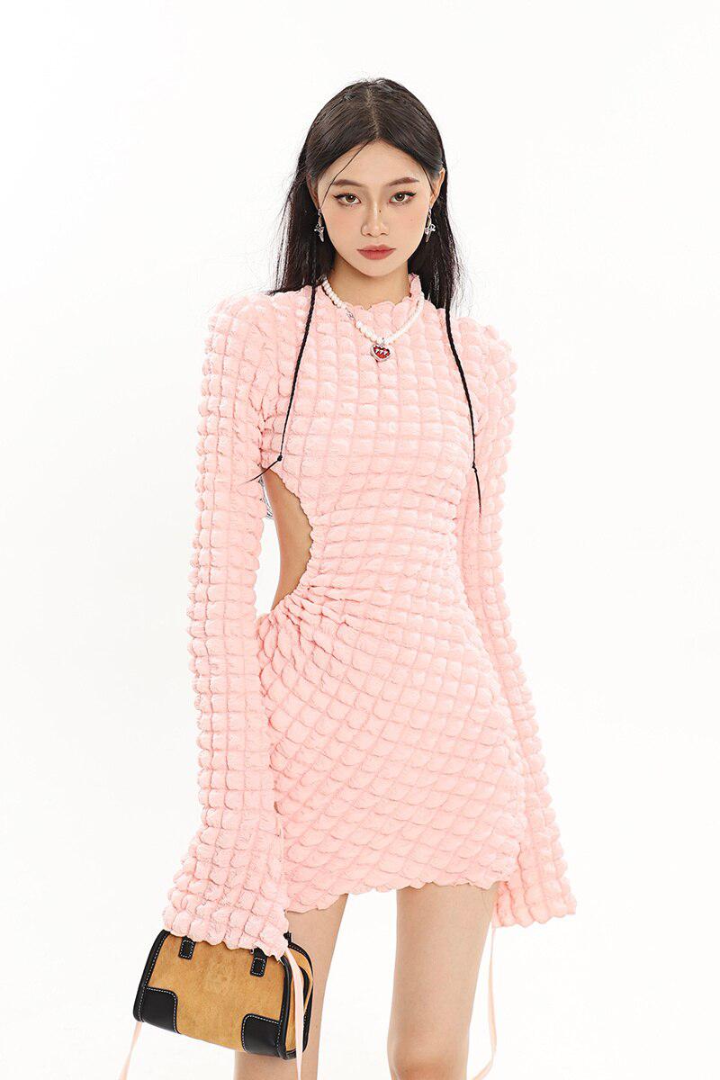 Smooth Girl Cut Out Mini Dress