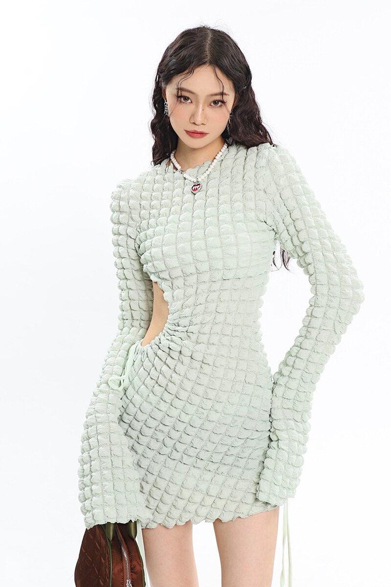 Smooth Girl Cut Out Mini Dress