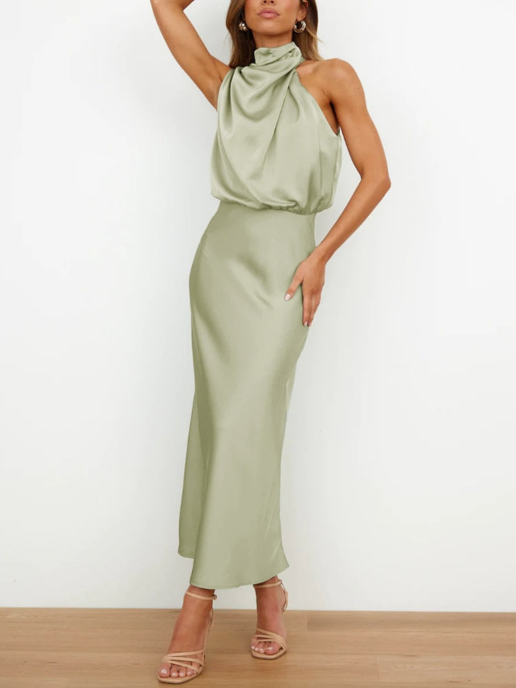 Sleeveless Off Shoulder Bodycon Graceful Maxi Dresses Wedding