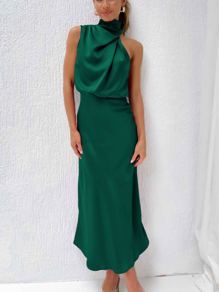 Sleeveless Off Shoulder Bodycon Graceful Maxi Dresses Wedding