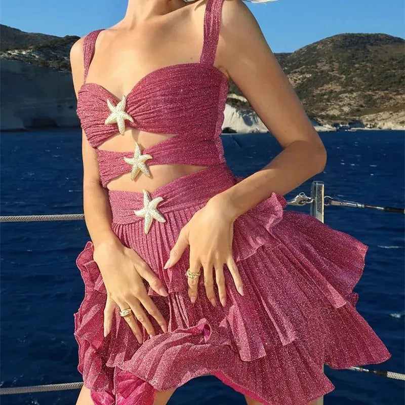 Glitter Starfish Mini Dress