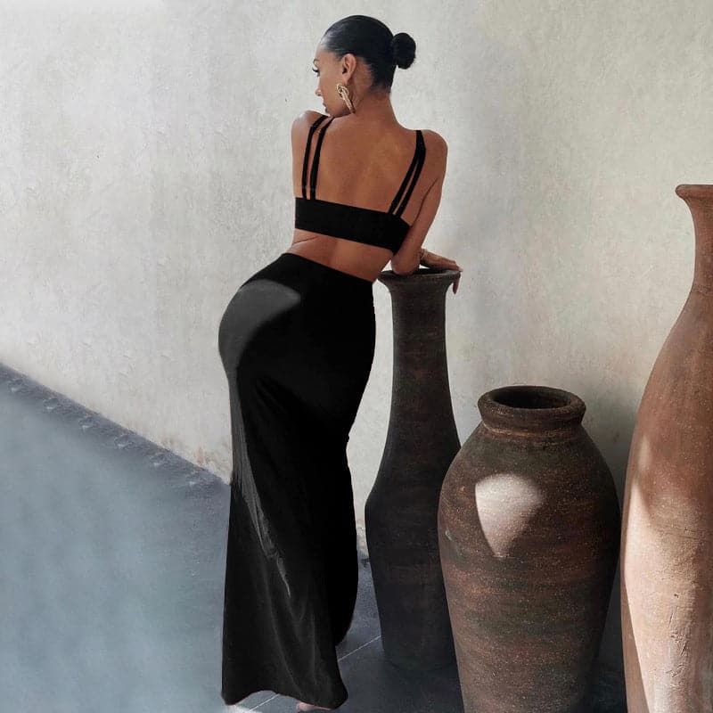 Summer Bodycon Dress Women Solid Color Dress