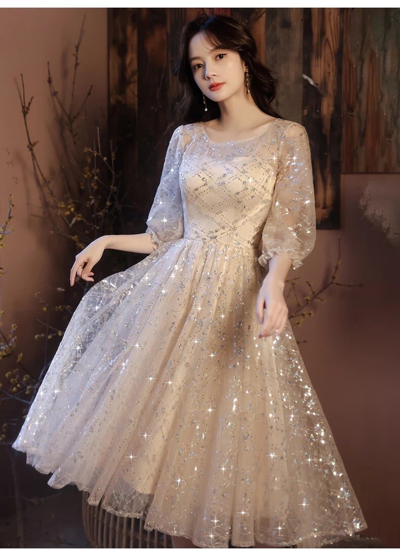 Kissnovaa - New Stylish O-Neck Summer Evening Dress