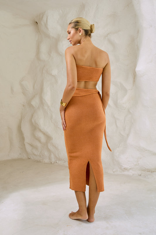 Sands Santorini Knit Tube Top Midi Dress