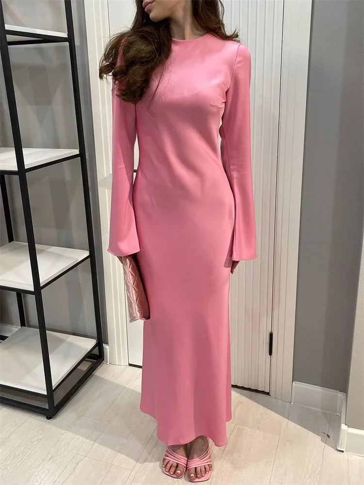 2024 Casual Premium Ladies Autumn Long Sleeve Party Maxi Dress