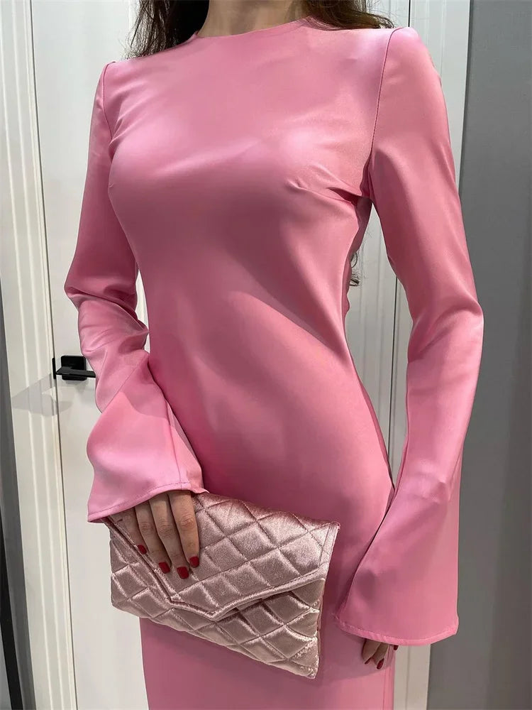 2024 Casual Premium Ladies Autumn Long Sleeve Party Maxi Dress