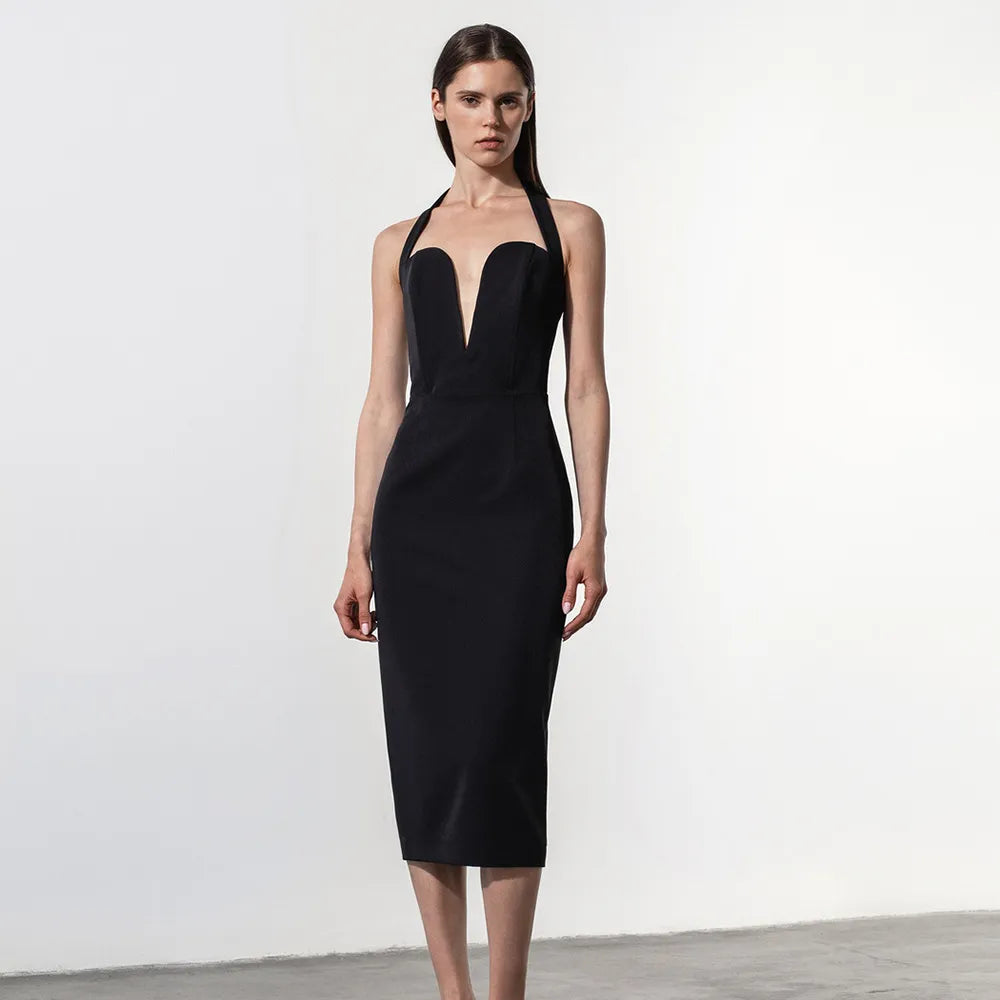 Seraphic Fior Figure-Flattering Dress Evening Elegance