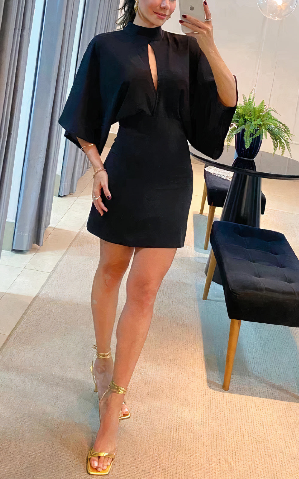 Elevated Caridad Cut Out Mini Dress Designer Edit