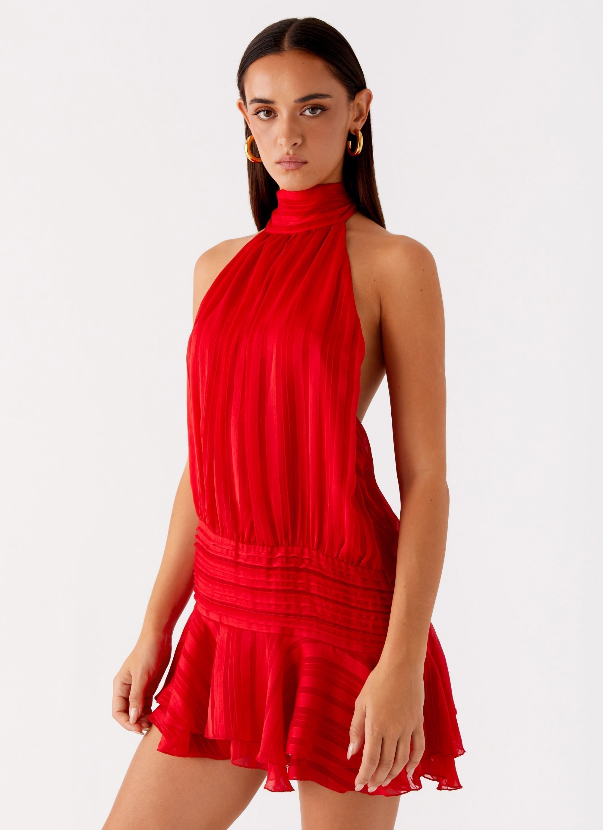 CHIFFON DAISY MINI DRESS