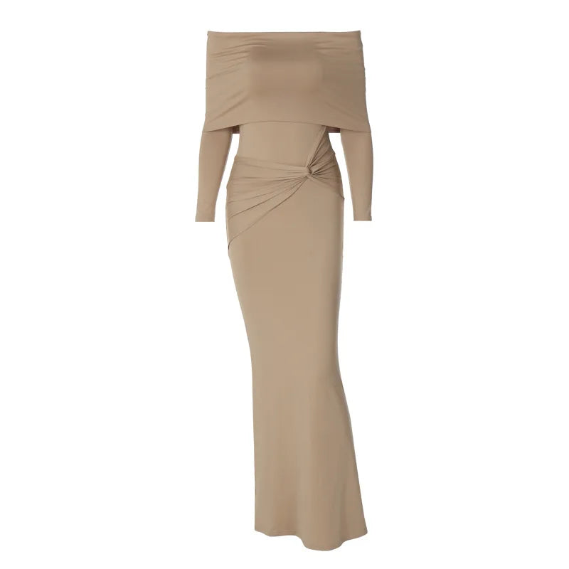 Autumn Winter New Sophisticated Slim Casual Vestido Y2K Midi Dresses