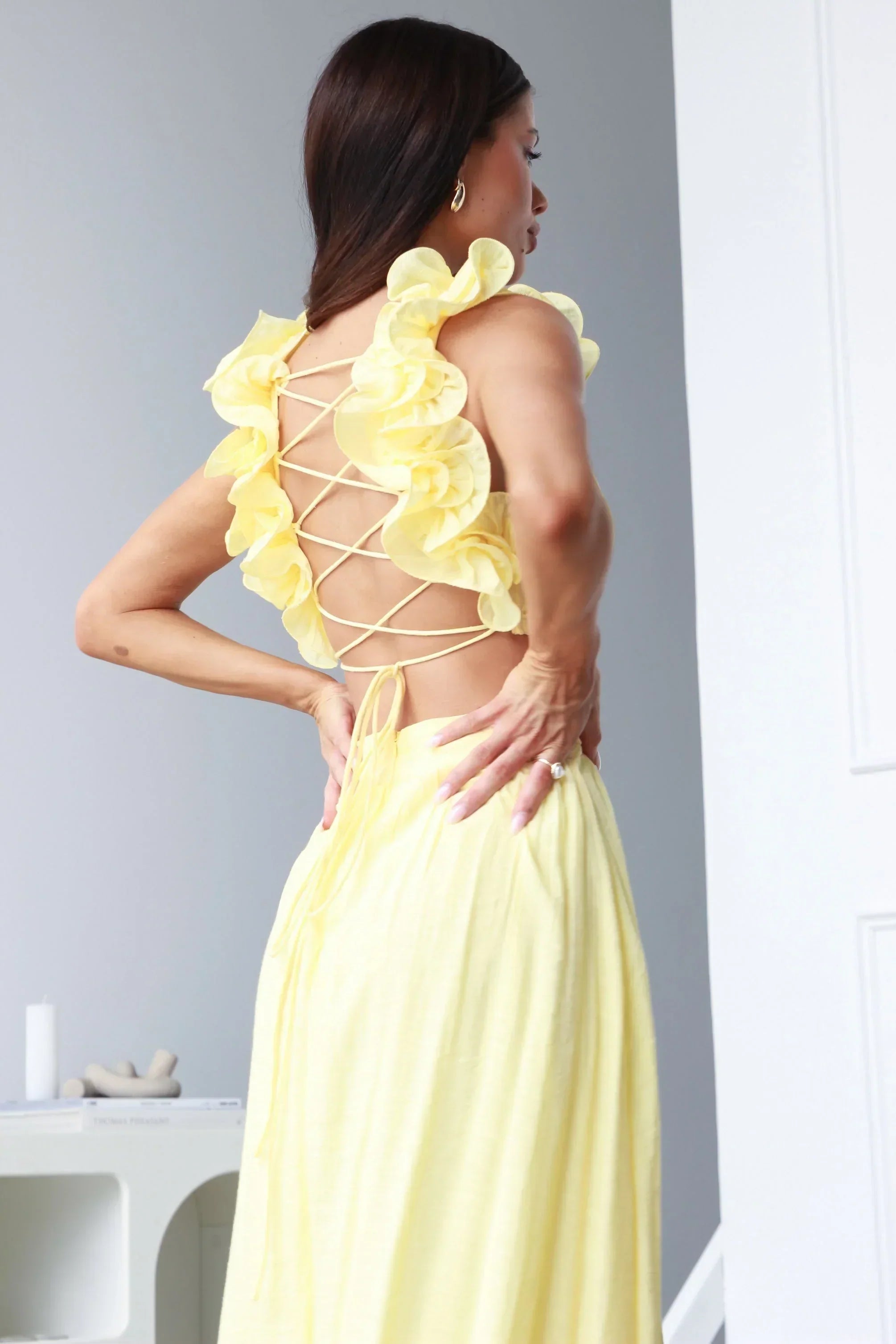 Lanae | Graceful Dress With Deep V Neck
