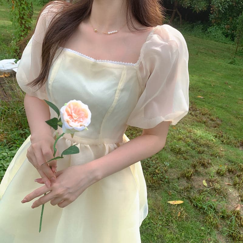 Yellow Sophisticated Princess Dress