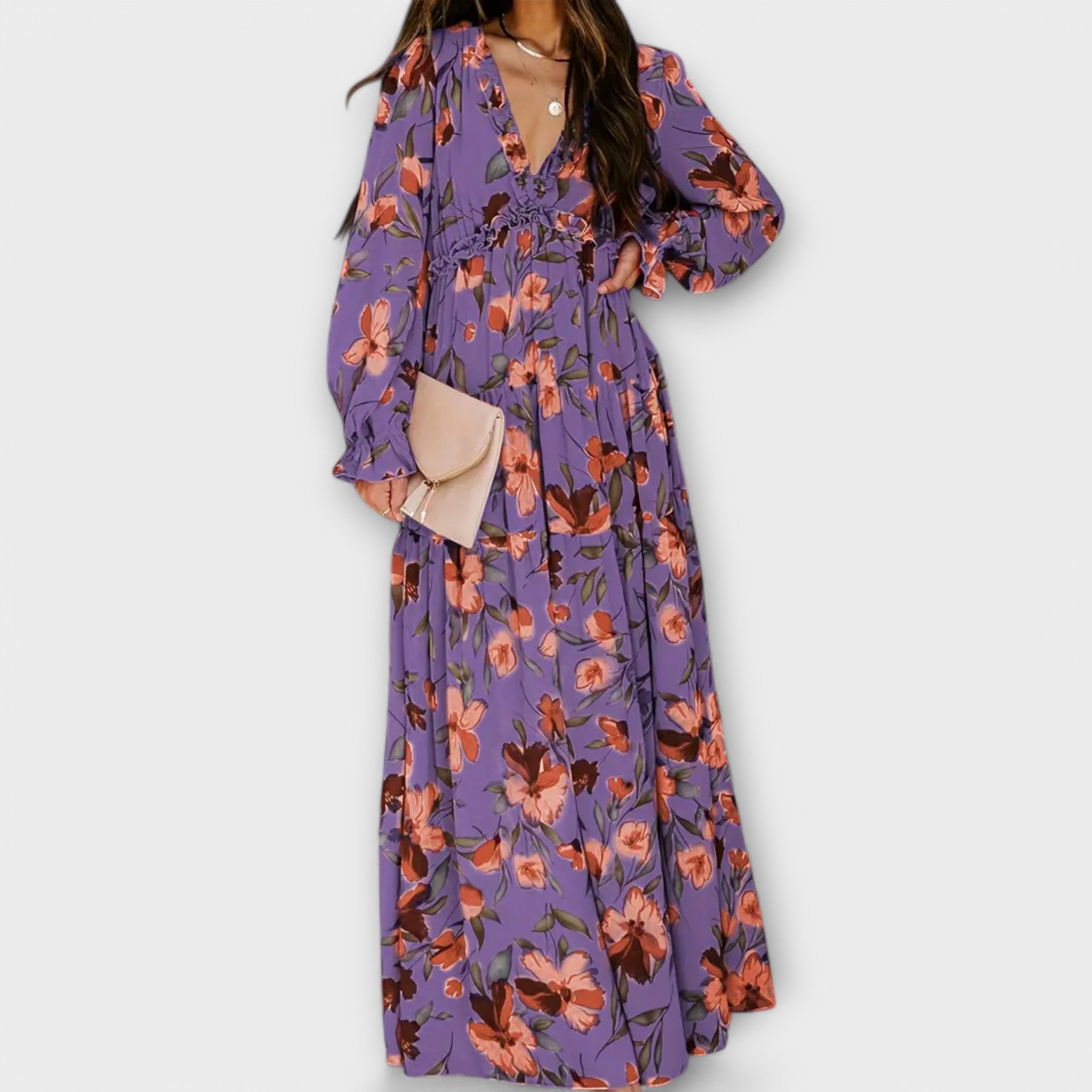 Rosalie | Chic Floral Maxi Dress
