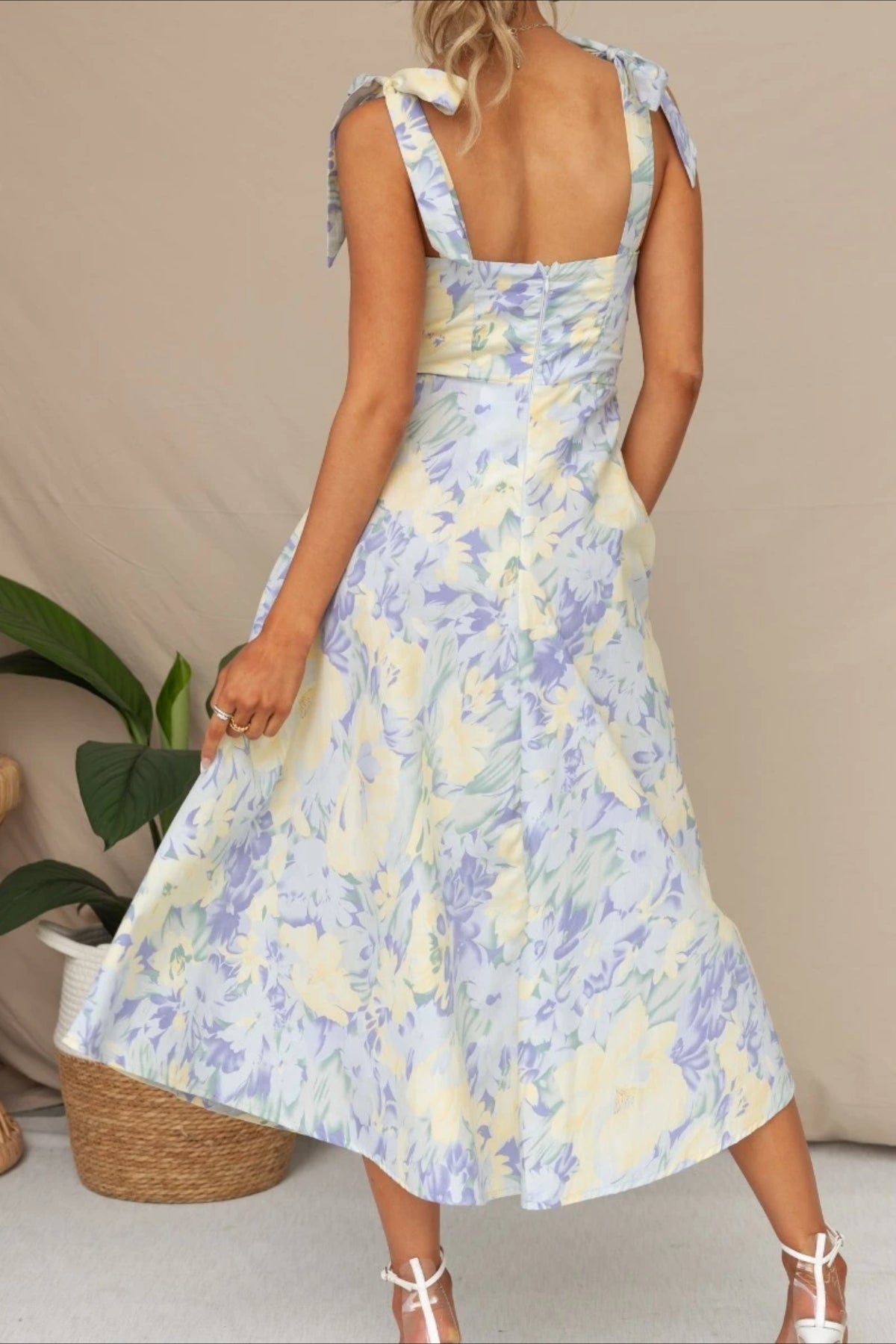 Boho Edition Sleeveless Maxi Floral Dress