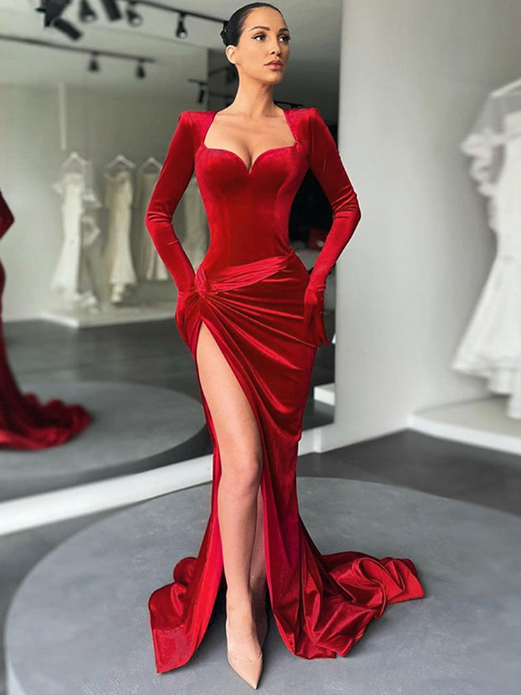 Kissnovaa - Refined Gown Long Dress Evening Club Outfit