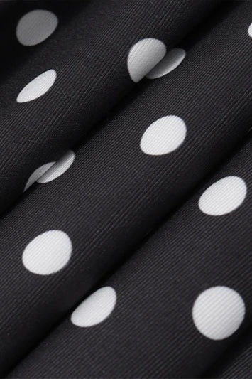 Backless Halter Polka Dot Mini Dress