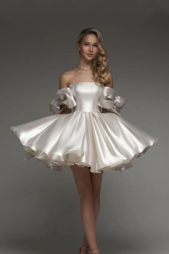 Tulle Stylish Spaghetti Strap Short Mini Dress