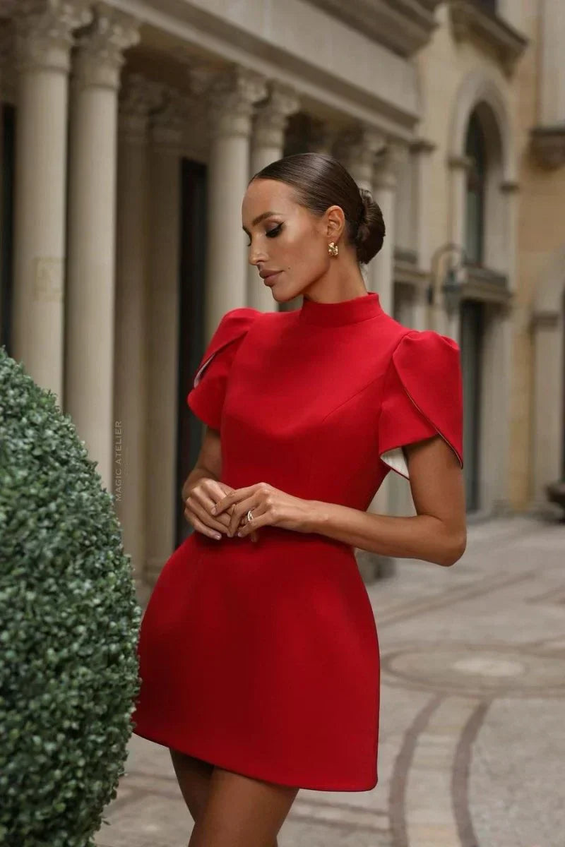 Scarlet Adelaide Bowknot Cut Out Mini Dress