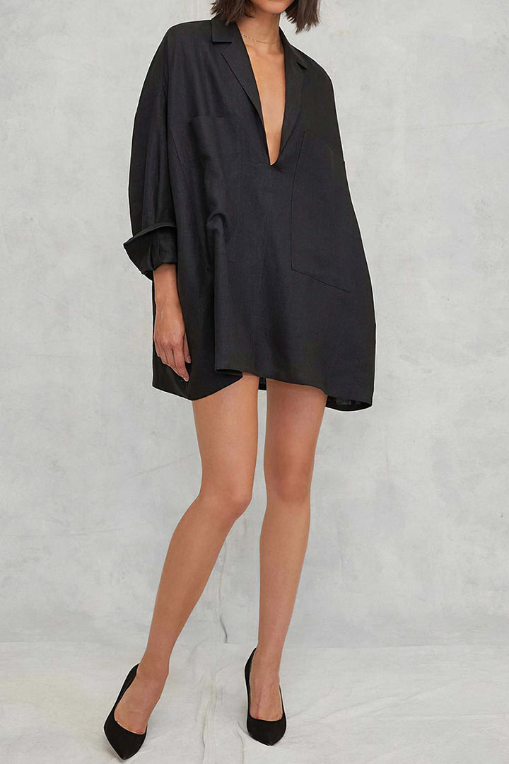 Timeless Sasha Short Midi Dress Premium Wardrobe Essential