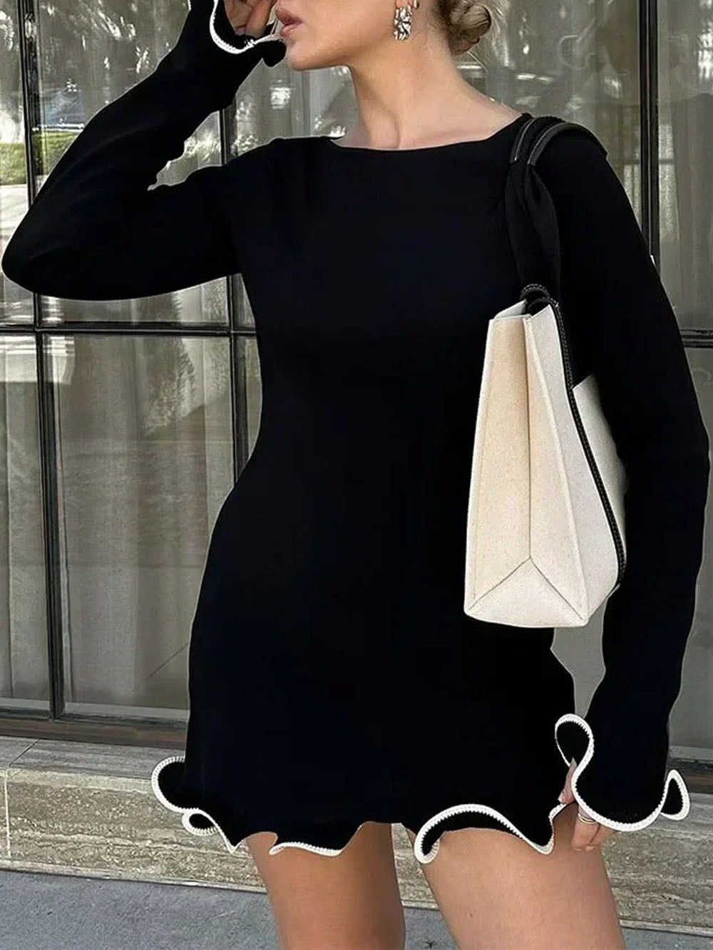 Bodycon Amaya Ruffle Mini Dress