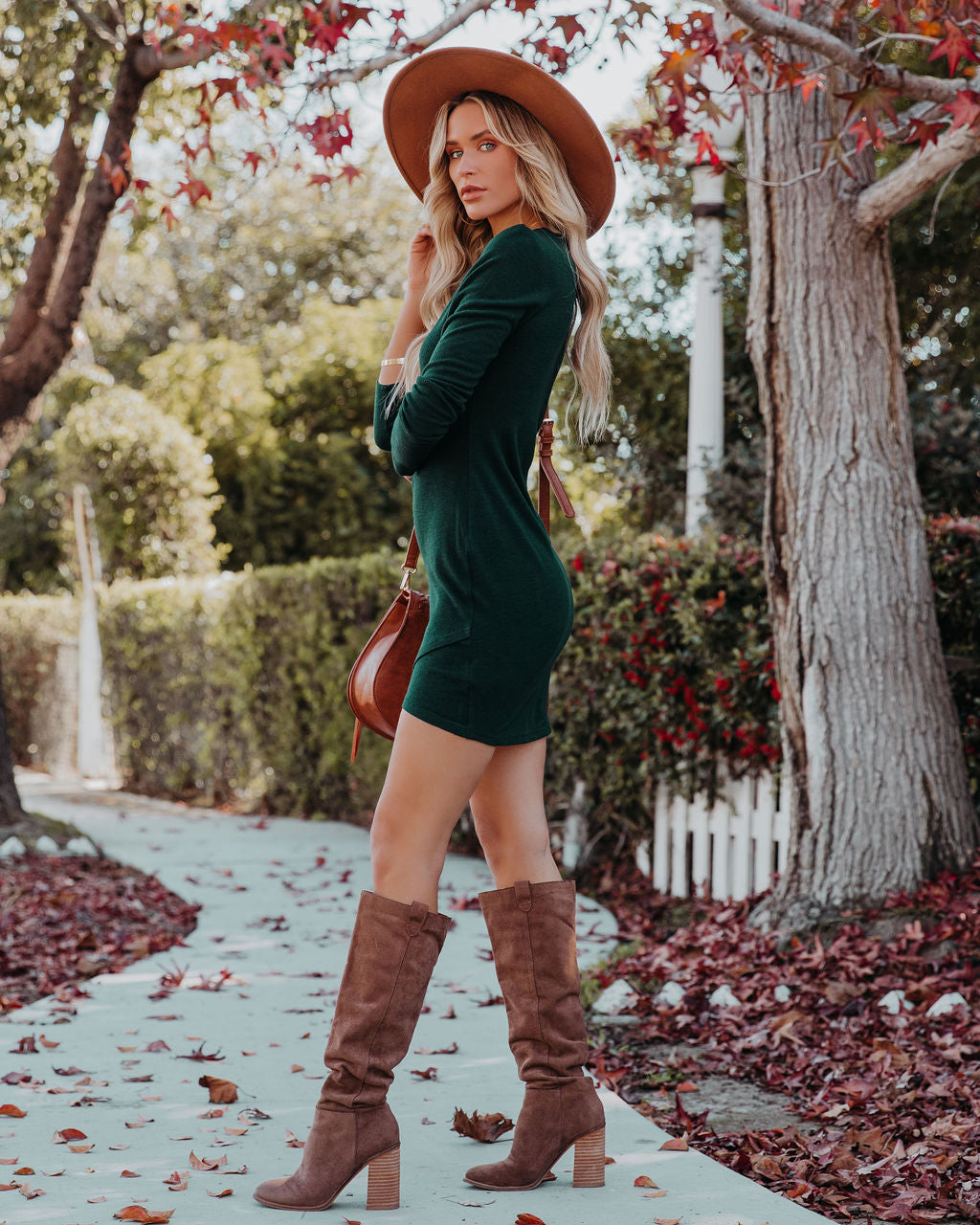 Sweetheart Americas Long Sleeve Dress Hunter Green
