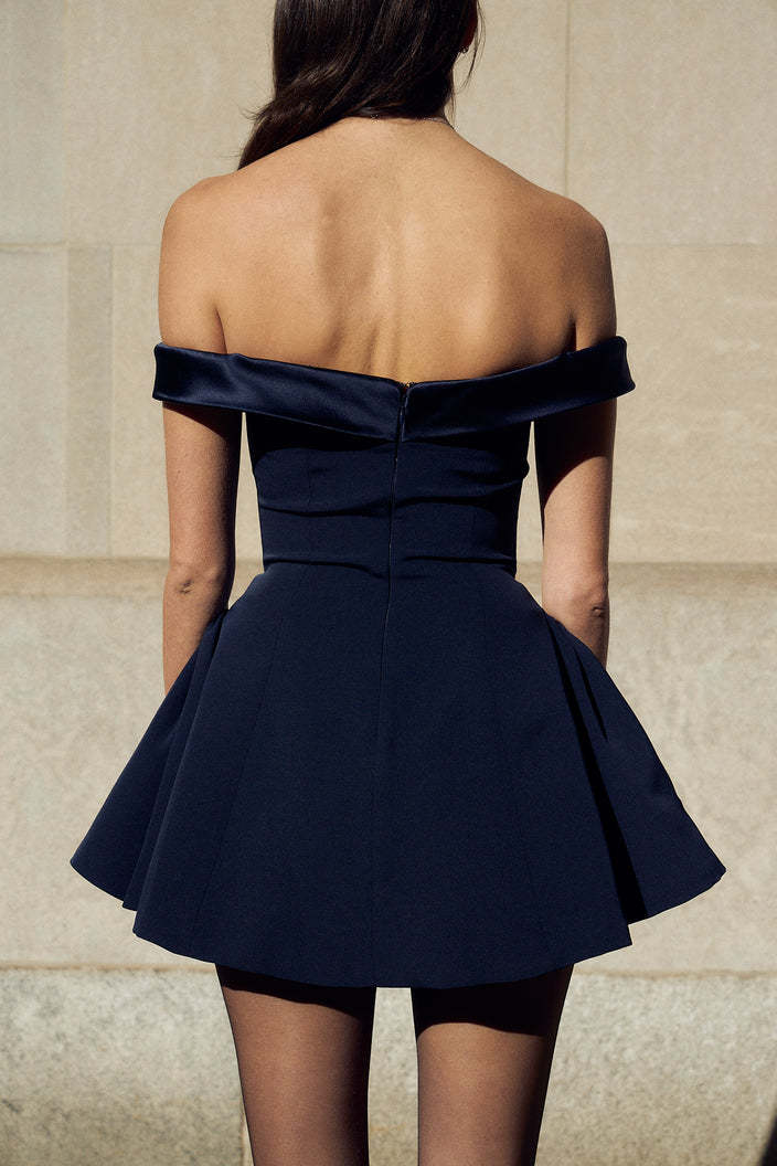 Elevated Otilia Off the Shoulder Tiered Mini Dress Occasion Wear