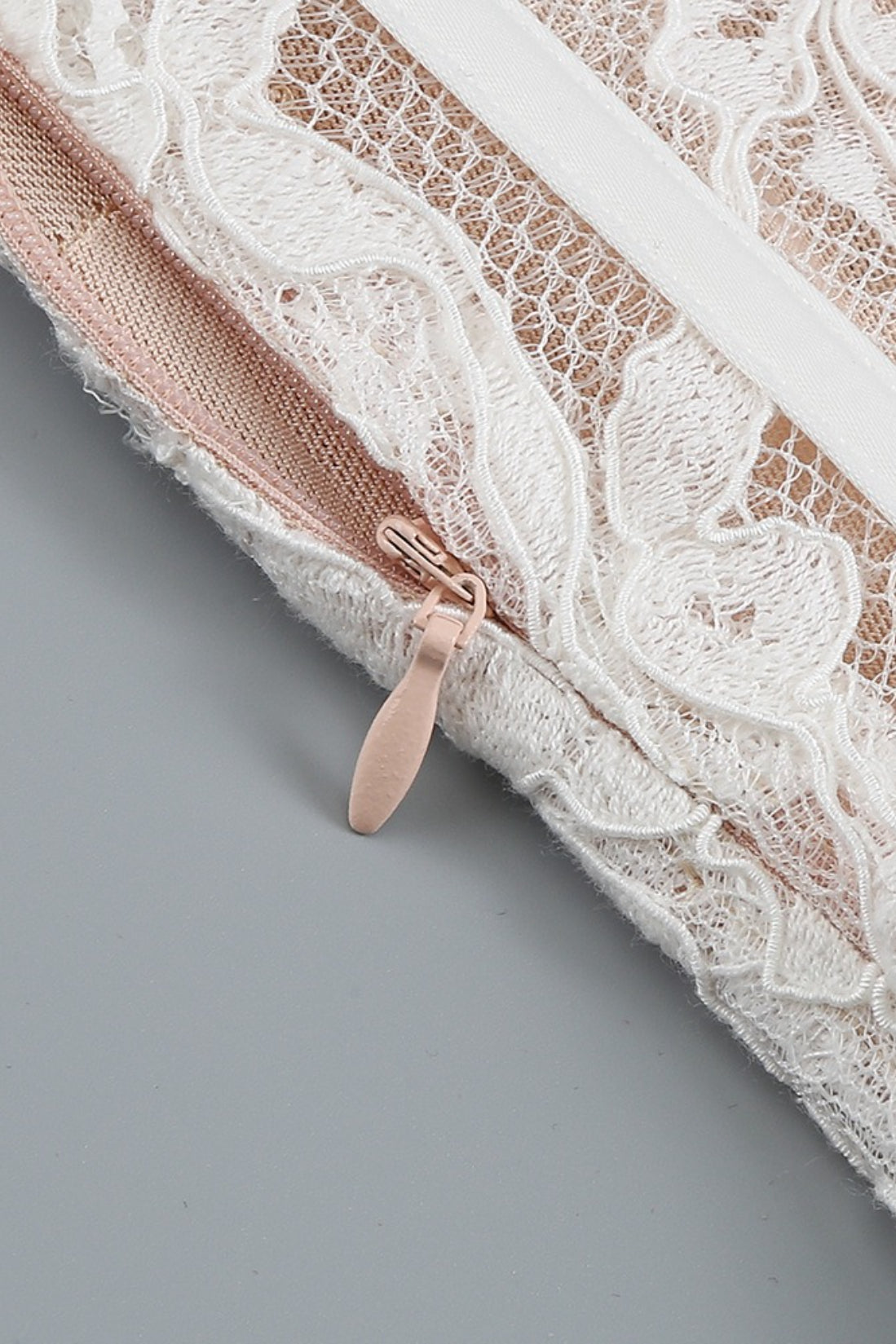 Lace Strapless Corset Sheer Mini Dress