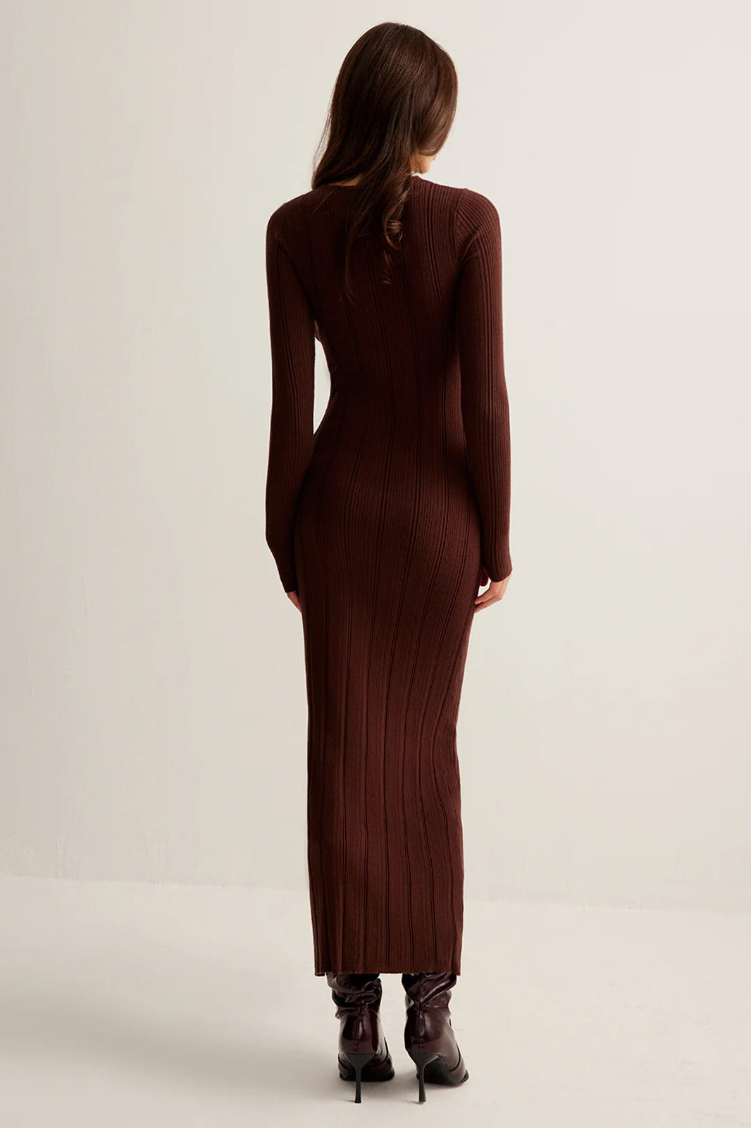 Chic Ribbed Knit Bodycon Dress
