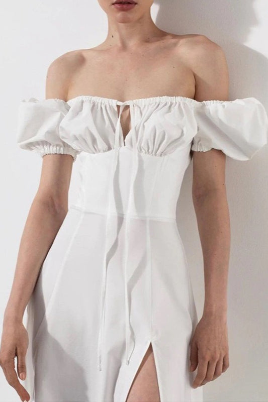 Tie Strap Edition Split Hem Maxi Dress
