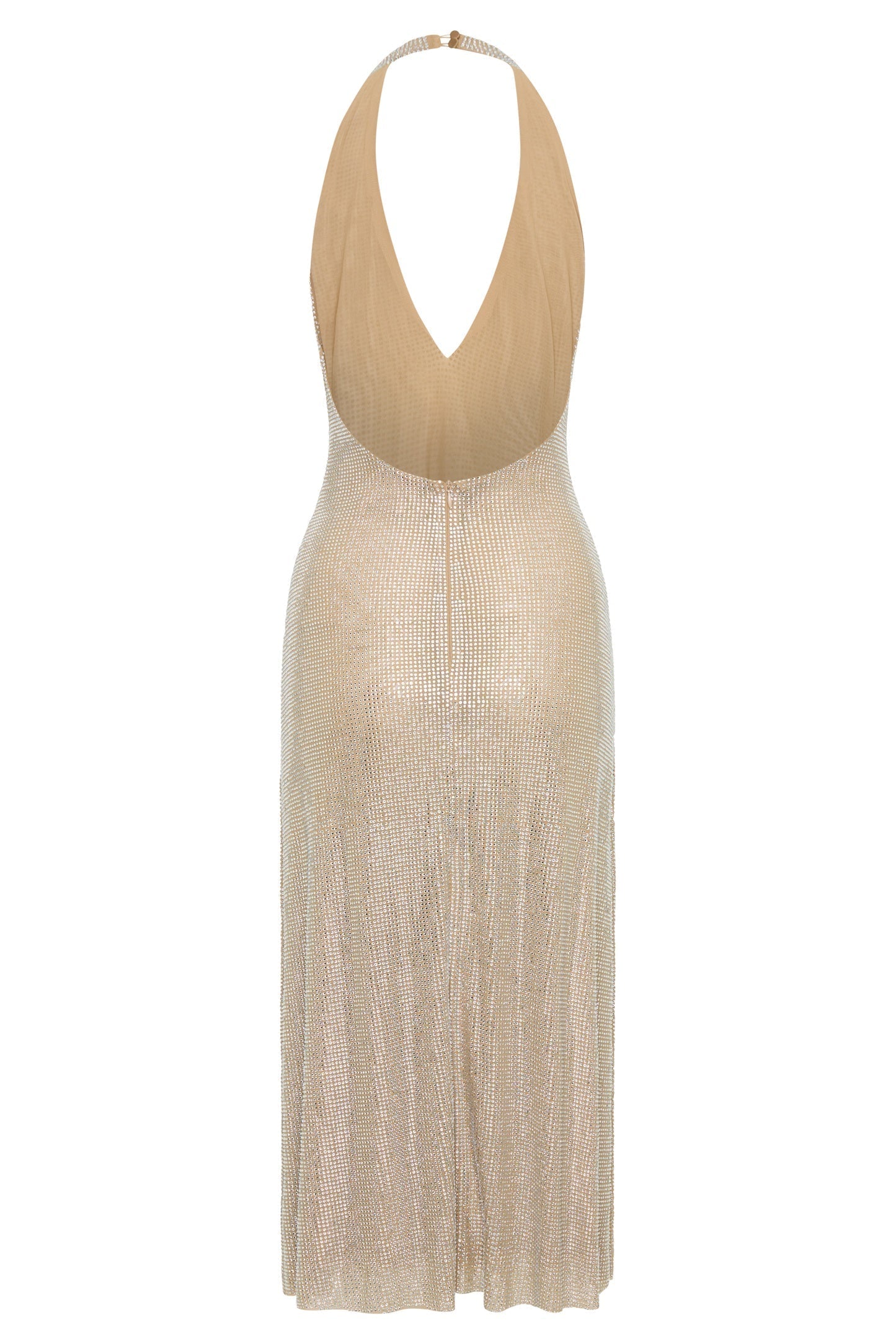 Diamond Beverly Halter Neck Midi Dress