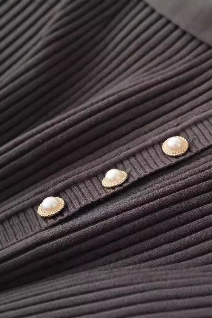 Graceful Collared Maxi Sweater Dress