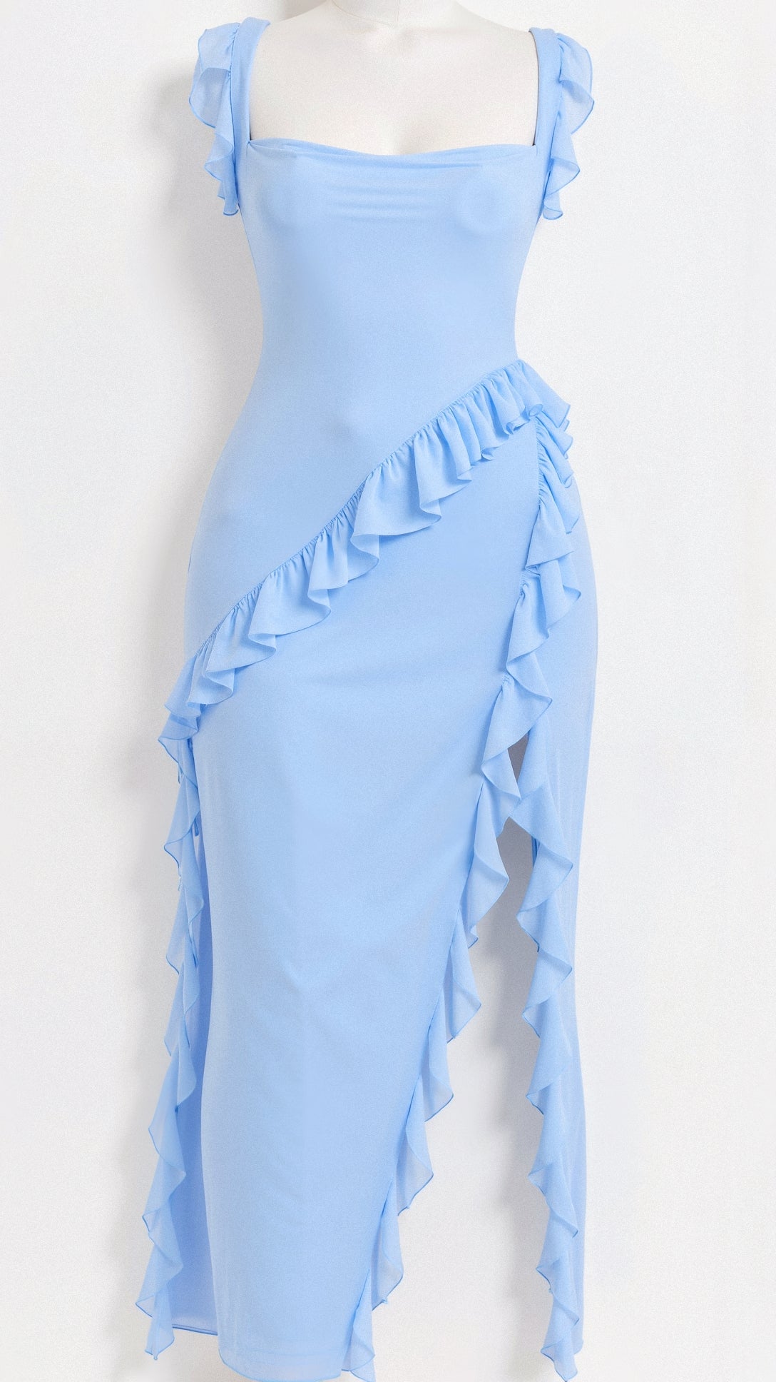 Camila Aesthetic Dress Maxi with Ruffles Evening Wear Edit