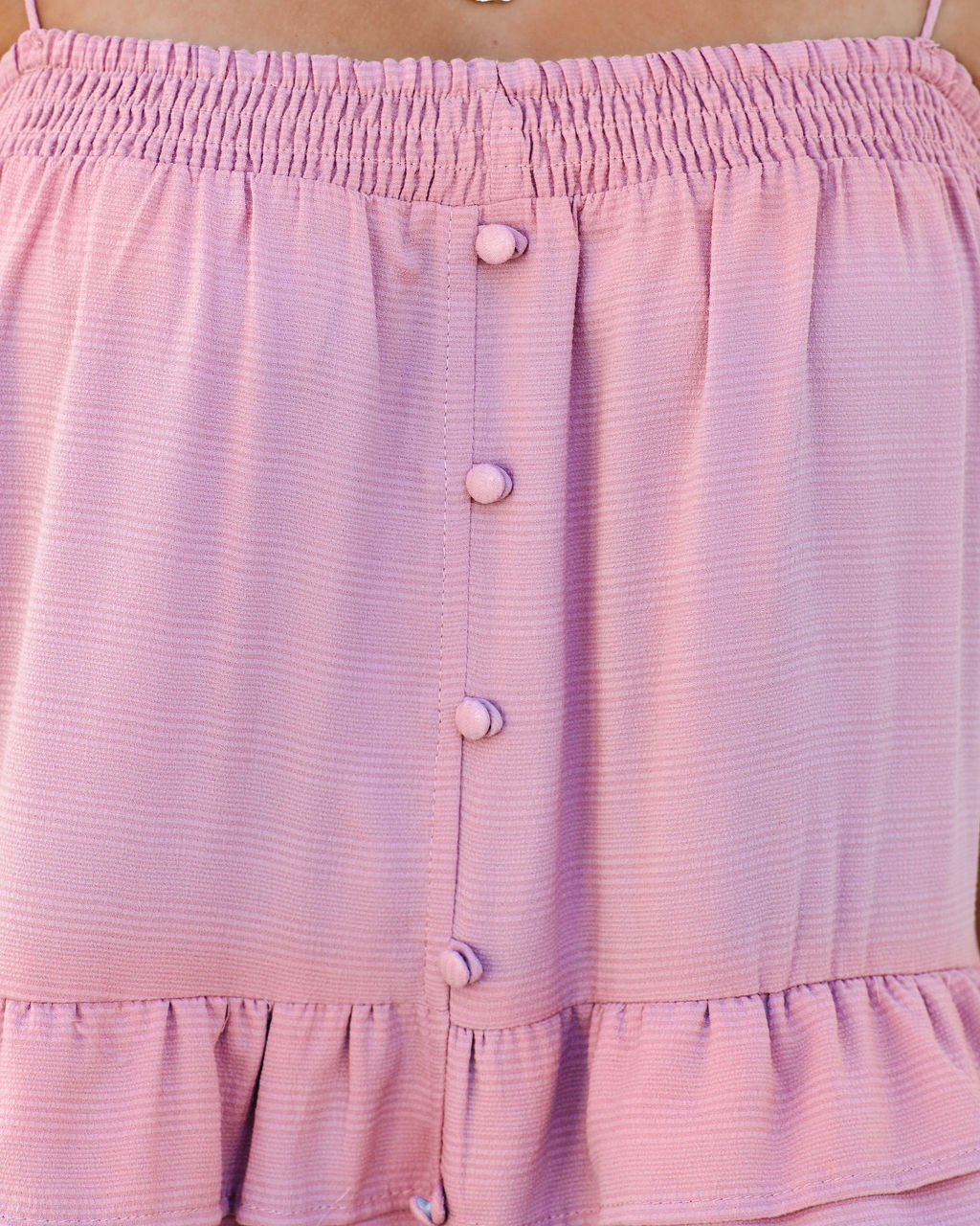 Tiered Brisbane Tassel Midi Dress Mauve