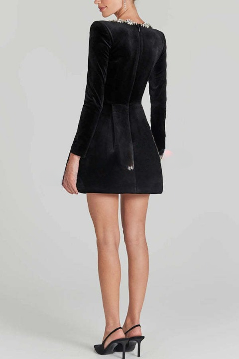 Exclusive Elisa Midi Dress with Puff Sleeves and Belt Statement Occasion Edit