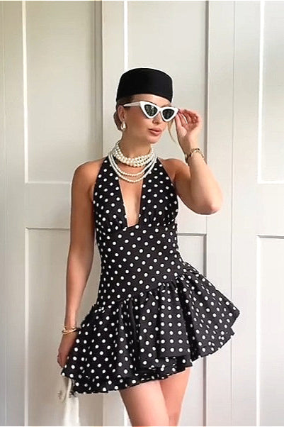Hem Asym Stacked Mini Dress