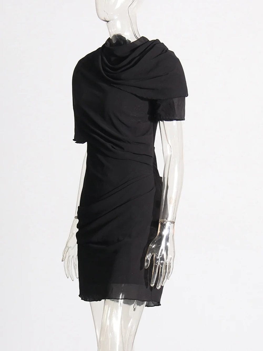 Folds Cayce Backless Mini Dress