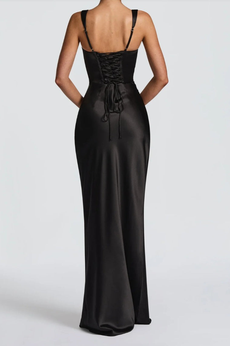 Solid Color Slim Graceful Chic Prom Dress