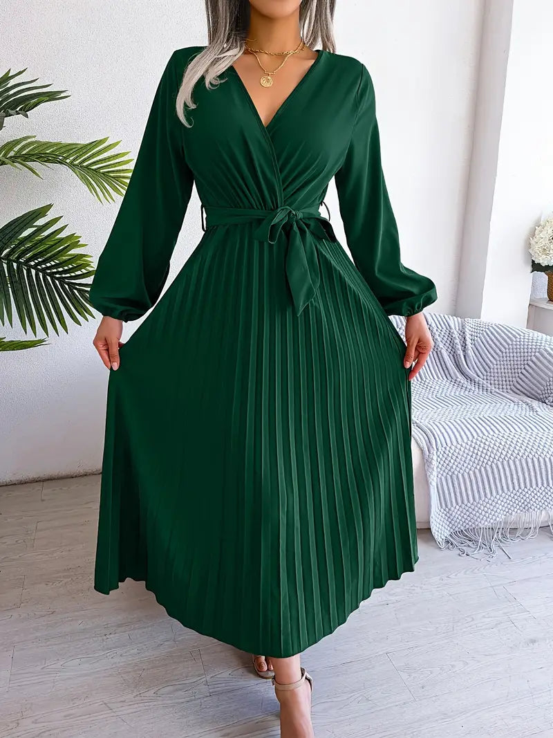 Boutique Carlota Pleated Midi Dress Statement Occasion Edit