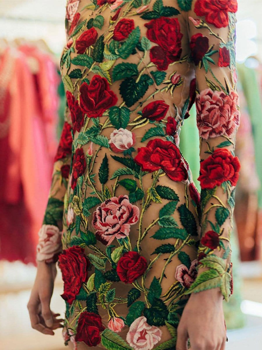 Charlotte Botanical Mini Dress