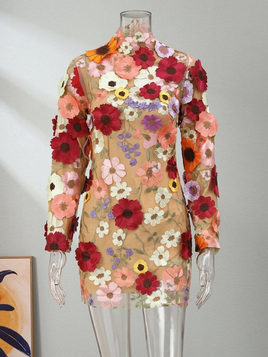 Charlotte Botanical Mini Dress