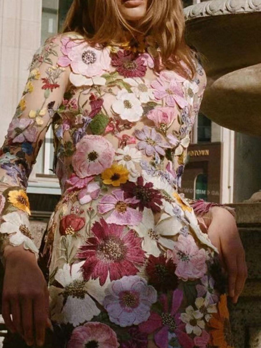 Charlotte Botanical Mini Dress